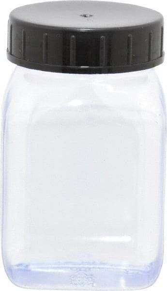 Dynalon Labware - 100 mL Wide-Mouth Bottle - PVC, Clear, 2.87" High x 1.3" Diam, 1.3" Cap - Industrial Tool & Supply