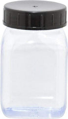 Dynalon Labware - 100 mL Wide-Mouth Bottle - PVC, Clear, 2.87" High x 1.3" Diam, 1.3" Cap - Industrial Tool & Supply