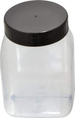 Dynalon Labware - 500 mL Wide-Mouth Bottle - PVC, Clear, 4.33" High x 2.24" Diam, 2.24" Cap - Industrial Tool & Supply