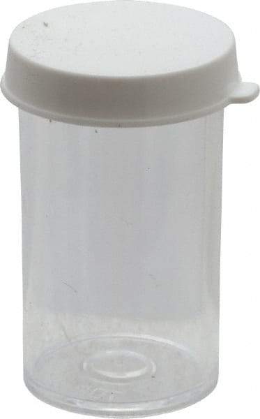 Dynalon Labware - 7 Drams Vial - Polystyrene, Clear, 2" High x 1" Diam, 3/4" Cap - Industrial Tool & Supply