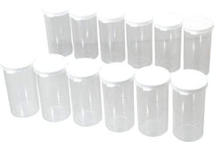 Dynalon Labware - 40 Drams Vial - Polystyrene, Clear, 4" High x 1-3/4" Diam, 3/4" Cap - Industrial Tool & Supply