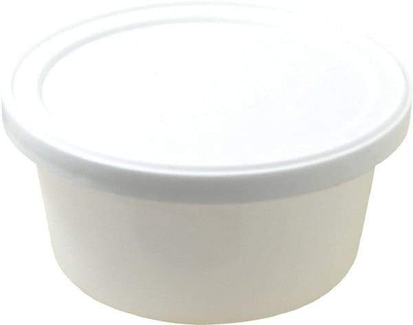 Dynalon Labware - 4 oz Disposable Container - Polyethylene, White, 1-1/8" High x 3.56" Diam, 3/4" Cap - Industrial Tool & Supply