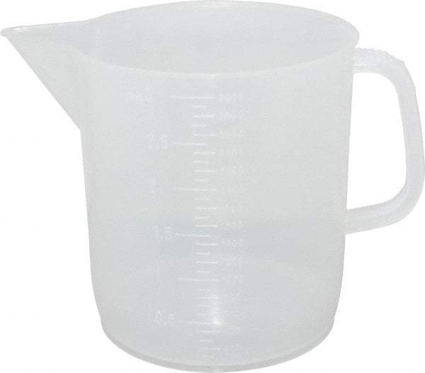 Dynalon Labware - 3,000 ml Polypropylene Graduated Beaker - 100 ml Graduation, 6-1/2" Diam x 7-5/64" High - Industrial Tool & Supply