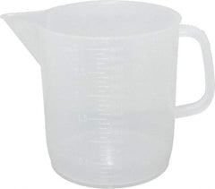Dynalon Labware - 3,000 ml Polypropylene Graduated Beaker - 100 ml Graduation, 6-1/2" Diam x 7-5/64" High - Industrial Tool & Supply