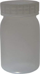 Bel-Art - 16 oz Wide-Mouth Bottle - Polypropylene, Translucent, 5.3" High x 3.2" Diam, 3/4" Cap - Industrial Tool & Supply