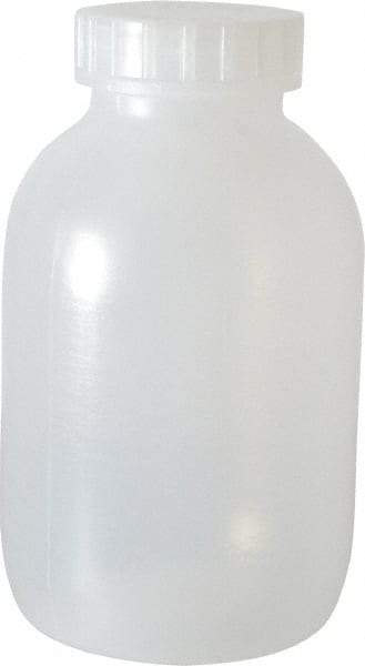 Bel-Art - 64 oz Wide-Mouth Bottle - Polypropylene, Translucent, 8.4" High x 4.9" Diam, 3/4" Cap - Industrial Tool & Supply