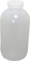 Bel-Art - 1 Gal Wide-Mouth Bottle - Polypropylene, Translucent, 11.3" High x 5.9" Diam, 3/4" Cap - Industrial Tool & Supply