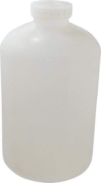 Bel-Art - 2 Gal Wide-Mouth Bottle - Polypropylene, Translucent, 13.1" High x 7.4" Diam, 3/4" Cap - Industrial Tool & Supply