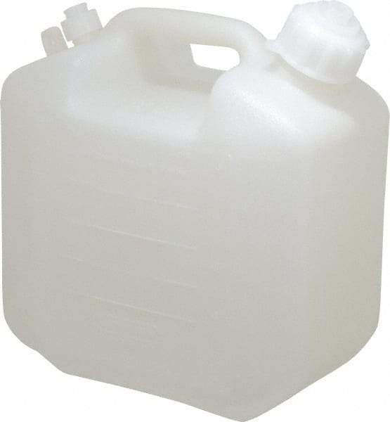 Bel-Art - 1-1/4 Gal Carboy - Polyethylene, White, 5-1/2" High x 9.6" Diam, 3/4" Cap - Industrial Tool & Supply