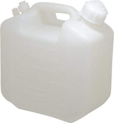 Bel-Art - 1-1/4 Gal Carboy - Polyethylene, White, 5-1/2" High x 9.6" Diam, 3/4" Cap - Industrial Tool & Supply