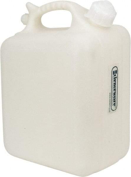 Bel-Art - 2-1/2 Gal Carboy - Polyethylene, White, 7.3" High x 10.1" Diam, 3/4" Cap - Industrial Tool & Supply