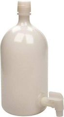 Bel-Art - 1 Gal Carboy - Polyethylene, White, 38mm Cap - Industrial Tool & Supply