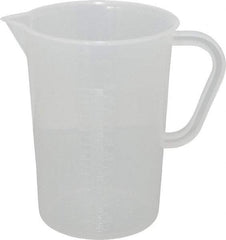 Bel-Art - 1,000 ml Polypropylene Graduated Pitcher - 50 ml Graduation, x 6-1/2" High - Industrial Tool & Supply