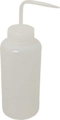 Bel-Art - 32 oz Wide-Mouth Bottle - Polyethylene, Translucent, 53mm Cap - Industrial Tool & Supply