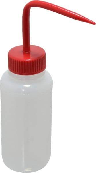 Bel-Art - 8 oz Wide-Mouth Bottle - Polyethylene, Translucent, 43mm Cap - Industrial Tool & Supply