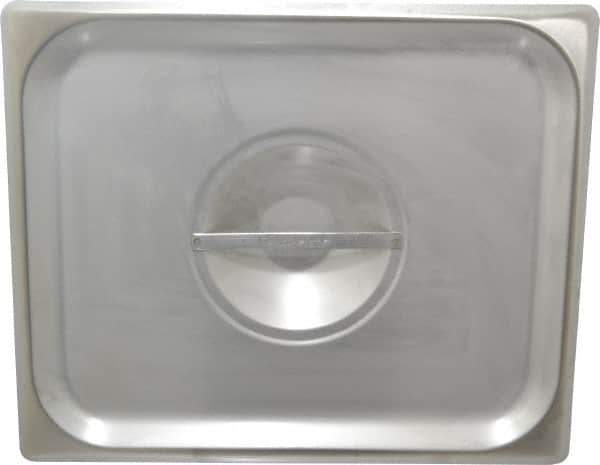 VOLLRATH - 12.8" Long x 10.4" Wide, Rectangular Stainless Steel Lid - Use with Food Pan - Industrial Tool & Supply