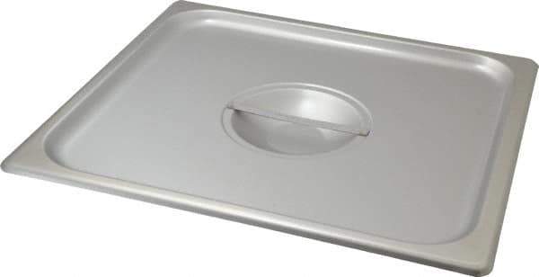 VOLLRATH - 13.9" Long x 12.9" Wide, Rectangular Stainless Steel Lid - Use with Food Pan - Industrial Tool & Supply