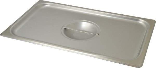 VOLLRATH - 16-1/2" Long x 10" Wide, Rectangular Stainless Steel Lid - Use with Food Pan - Industrial Tool & Supply