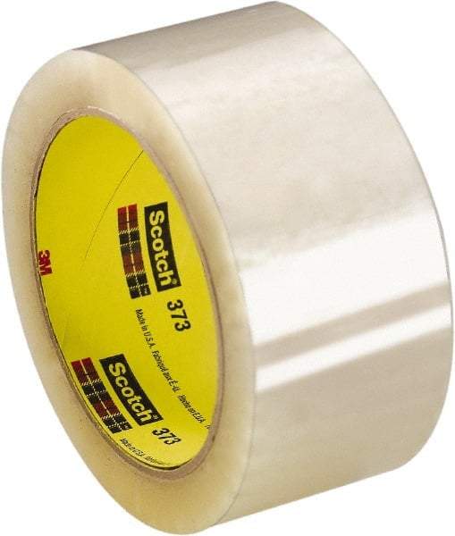 3M - 48mm Wide x 0.06mm Thick x 1,500m Long, 373 Box Sealing & Label Protection Tape - Clear, Use for General Industrial - Industrial Tool & Supply