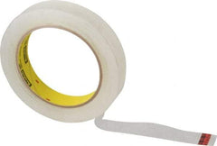 3M - 3/4" x 72 Yd Clear Acrylic Adhesive Packaging Tape - Polypropylene Film Backing, 2.5 mil Thick, Series 605 - Industrial Tool & Supply