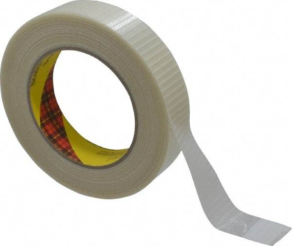 3M - 1" x 55 Yd Clear Rubber Adhesive Packaging Tape - Polypropylene Film Backing, 5.7 mil Thick, 150 Lb Tensile Strength, Series 8959 - Industrial Tool & Supply