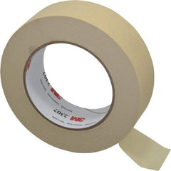 3M - 1-1/2" Wide x 60 Yd Long Tan Paper Masking Tape - Series 2307, 5.2 mil Thick, 23 In/Lb Tensile Strength - Industrial Tool & Supply