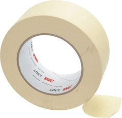 3M - 2" Wide x 60 Yd Long Tan Paper Masking Tape - Series 2307, 5.2 mil Thick, 23 In/Lb Tensile Strength - Industrial Tool & Supply