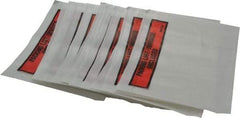 3M - 1,000 Piece, 5-1/2" Long x 7" Wide, Envelope - Packing List/Invoice Enclosed, Orange Top Border - Industrial Tool & Supply