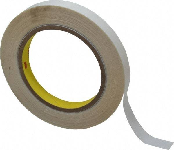 3M - 1/2" x 36 Yd Acrylic Adhesive Double Sided Tape - 3.9 mil Thick, Clear, Polyester Film Liner, Continuous Roll, Series 444 - Industrial Tool & Supply