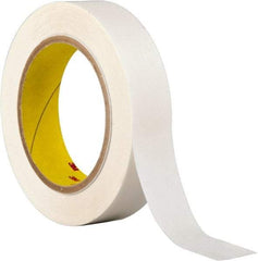 3M - 1" x 36 Yd Acrylic Adhesive Double Sided Tape - 3.9 mil Thick, Clear, Polyester Film Liner, Continuous Roll, Series 444 - Industrial Tool & Supply