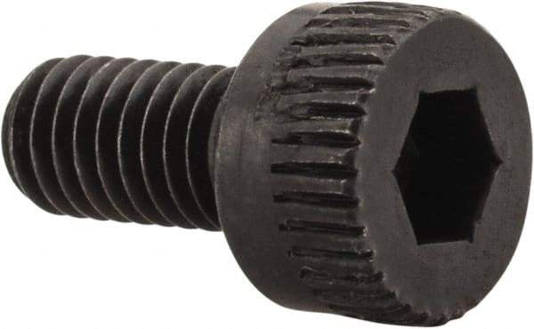 Made in USA - M3x0.50 Metric Coarse Hex Socket Drive, Socket Cap Screw - Grade 12.9 Alloy Steel, Black Oxide Finish, Fully Threaded, 6mm Length Under Head - Industrial Tool & Supply