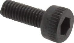Made in USA - M3x0.50 Metric Coarse Hex Socket Drive, Socket Cap Screw - Grade 12.9 Alloy Steel, Black Oxide Finish, Fully Threaded, 8mm Length Under Head - Industrial Tool & Supply
