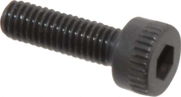 Made in USA - M3x0.50 Metric Coarse Hex Socket Drive, Socket Cap Screw - Grade 12.9 Alloy Steel, Black Oxide Finish, Fully Threaded, 10mm Length Under Head - Industrial Tool & Supply