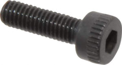 Made in USA - M3x0.50 Metric Coarse Hex Socket Drive, Socket Cap Screw - Grade 12.9 Alloy Steel, Black Oxide Finish, Fully Threaded, 10mm Length Under Head - Industrial Tool & Supply