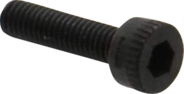 Made in USA - M3x0.50 Metric Coarse Hex Socket Drive, Socket Cap Screw - Grade 12.9 Alloy Steel, Black Oxide Finish, Fully Threaded, 12mm Length Under Head - Industrial Tool & Supply