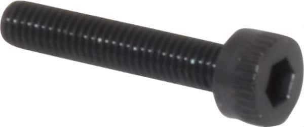 Made in USA - M3x0.50 Metric Coarse Hex Socket Drive, Socket Cap Screw - Grade 12.9 Alloy Steel, Black Oxide Finish, Fully Threaded, 16mm Length Under Head - Industrial Tool & Supply