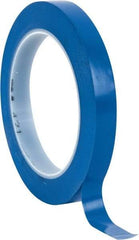 3M - Blue Solid Color Vinyl Tape - 1/2" Wide x 108' Long x 5.2 mil Thick, General Traffic - Industrial Tool & Supply