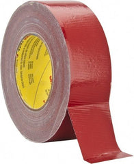 3M - 2" Wide x 45 Yd Long Red Polyethylene Film Masking Tape - Series 5959, 12 mil Thick, 35 In/Lb Tensile Strength - Industrial Tool & Supply