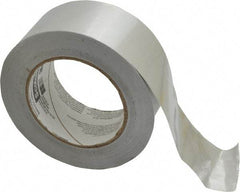 3M - 2" x 50 Yds Silver Foil Tape - 3.6 mil, Rubber Adhesive, Aluminum Foil Backing, 17 Lb/ln Tensile Strength, -10°F to 180°F, Series 3311 - Industrial Tool & Supply