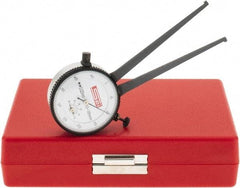 SPI - 10 to 35mm Inside Dial Caliper Gage - 0.025mm Graduation, 0.038mm Accuracy, 3-1/4" Leg Length, Ball Contact Points - Industrial Tool & Supply