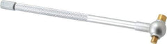 SPI - 1/2 to 3/4 Inch, 4.4 Inch Overall Length, Telescoping Gage - 4 Inch Long Handle, Hardened Tool Steel, Satin Chrome Finish and TiN Coated Working Faces - Industrial Tool & Supply