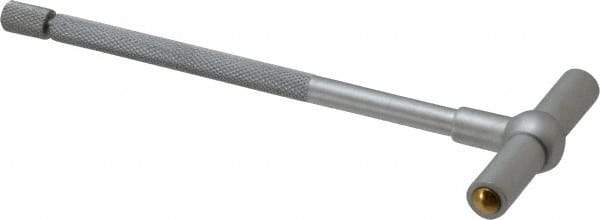 SPI - 2-1/8 to 3-1/2 Inch, 5.85 Inch Overall Length, Telescoping Gage - 5 Inch Long Handle, Hardened Tool Steel, Satin Chrome Finish and TiN Coated Working Faces - Industrial Tool & Supply