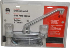 B&K Mueller - Deck Plate Mount, Kitchen Faucet with Spray - Two Handle, Knob Handle, Standard Spout - Industrial Tool & Supply