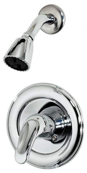 B&K Mueller - Concealed, One Handle, Chrome Coated, Brass, Valve and Shower Head - Lever Handle, Metal Handle - Industrial Tool & Supply