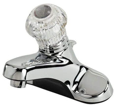 B&K Mueller - Knob Handle, Deck Plate Bathroom Faucet - One Handle, Pop Up Drain, Standard Spout - Industrial Tool & Supply