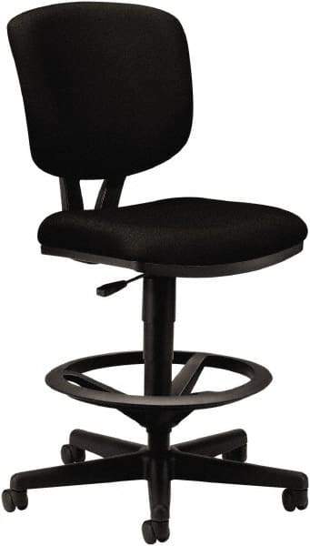 Hon - Swivel & Adjustable Stools Type: Adjustable Height Stool Base Type: Swivel - Industrial Tool & Supply