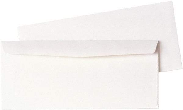 Quality Park - 9-1/2" Long x 4" Wide Gummed Flap Plain White Envelope - 24 Lb Paper Weight - Industrial Tool & Supply