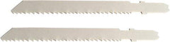 Disston - 3-1/2" Long, 10 to 14 Teeth per Inch, Bi-Metal Jig Saw Blade - Toothed Edge, 0.06" Thick, U-Shank, Raker Tooth Set - Industrial Tool & Supply