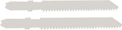 Disston - 3-1/2" Long, 6 Teeth per Inch, Bi-Metal Jig Saw Blade - Toothed Edge, 0.06" Thick, U-Shank, Raker Tooth Set - Industrial Tool & Supply