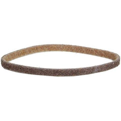 Norton - 1/4" Wide x 18" OAL, Aluminum Oxide Abrasive Belt - Aluminum Oxide, Coarse, Nonwoven, Cloth Backing - Industrial Tool & Supply